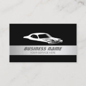 Auto Modernes, silberfarbenes Fahrzeug Visitenkarte (Vorderseite)