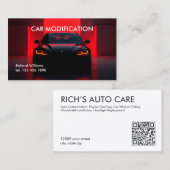 Auto-Modifizierungs-Auto Custom QR Visitenkarte (Vorne/Hinten)