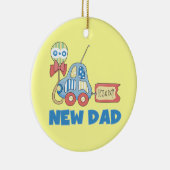Auto Neu Papa Es ist ein Junge Geschenke Keramikornament (Rechts)