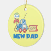Auto Neu Papa Es ist ein Junge Geschenke Keramikornament (Links)