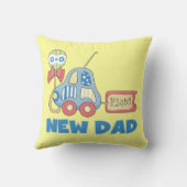 Auto Neu Papa Es ist ein Junge Geschenke Kissen (Rückseite)