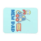 Auto Neu Papa Es ist ein Junge Geschenke Magnet (Horizontal)