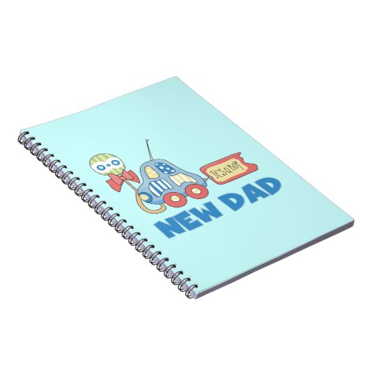 Auto Neu Papa Es ist ein Junge Geschenke Notizblock (Rechte Seite)