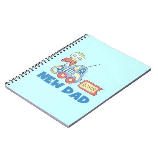 Auto Neu Papa Es ist ein Junge Geschenke Notizblock (Linke Seite)