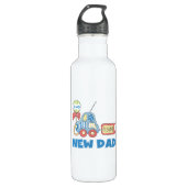 Auto Neu Papa Es ist ein Junge Trinkflasche (Vorderseite)
