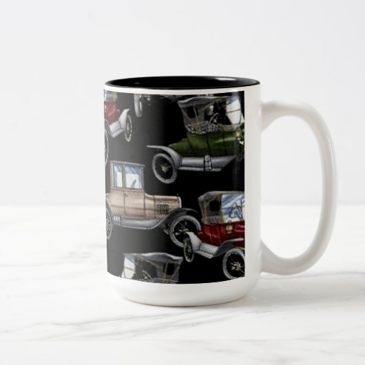 Auto-Nostalgie-klassische Auto-Kaffee-Tasse Zweifarbige Tasse (Rechts)