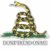 Auto oder LKW DONT TREAD ON ME Gadsden Snake Aufkleber (Vorderseite)