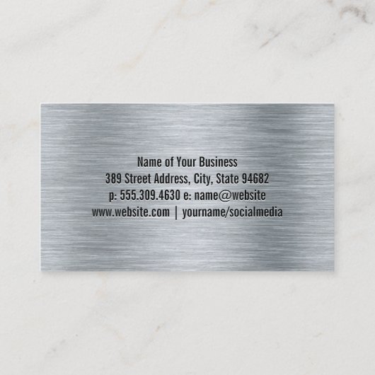 Auto Odometer Gage | Wrenches Visitenkarte (Rückseite)