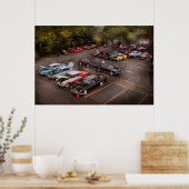 Auto - Oldtimerausstellung Poster (Küche)