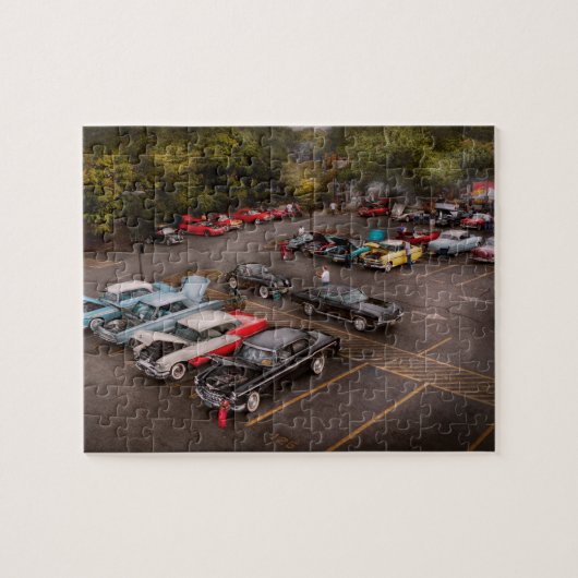 Auto - Oldtimerausstellung Puzzle (Horizontal)