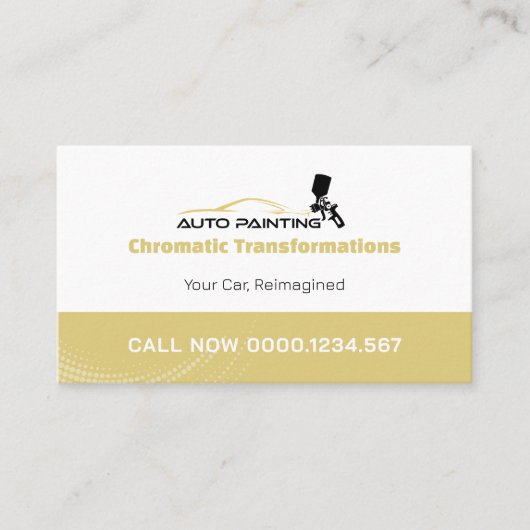Auto Paint Workshop | Beruflich Visitenkarte (Vorderseite)