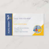 Auto Paint Workshop | Berufliche Visitenkarte (Rückseite)