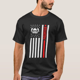 Auto Painter Usa Flag Auto Karosseriegemälde T-Shirt