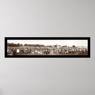 Auto Parade Detroit Foto 1909 Poster