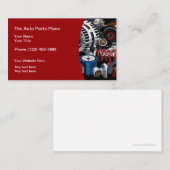 Auto Parts Modern Coole Visitenkarten Visitenkarte (Vorne/Hinten)