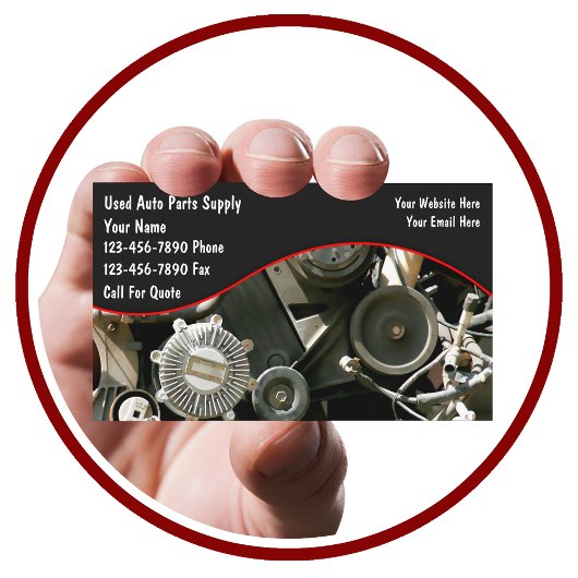 Auto Parts Salvage Business Cards Visitenkarte