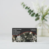 Auto Parts Salvage Business Cards Visitenkarte (Stehend Vorderseite)