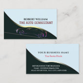 Auto Persönliche Autoberatung mit Autologo Visitenkarte (Vorne/Hinten)