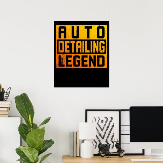 Auto Polisher und Auto Detection Legend Poster (Heimbüro)