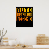 Auto Polisher und Auto Detection Legend Poster (Küche)