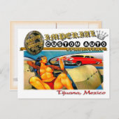 Auto-Polster Postkarte (Vorne/Hinten)