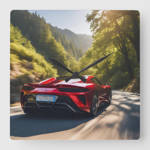 AUTO QUADRATISCHE WANDUHR