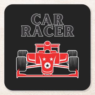 Auto-Racer Rechteckiger Pappuntersetzer