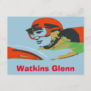Auto Racer, Watkins Glenn Postkarte