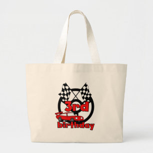 Auto Racing 3. Geburtstag Tshirts und Geschenke Jumbo Stoffbeutel