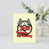 Auto Racing 3. Geburtstag Tshirts und Geschenke Postkarte (Stehend Vorderseite)