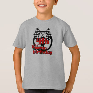 Auto Racing 4. Geburtstag Tshirts und Geschenke