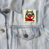 Auto Racing 5. Geburtstag Tshirts und Geschenke Button (Beispiel)