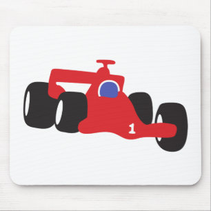 Auto-Racing-Abbildung auf T - Shirt gedruckt Mousepad