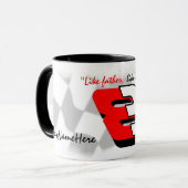 Auto-Racing - Checked Flag Tasse (Vorderseite Links)