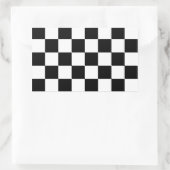 Auto Racing Checkered Checkered Checkered Flag Rechteckiger Aufkleber (Tasche)
