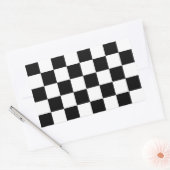Auto Racing Checkered Checkered Checkered Flag Rechteckiger Aufkleber (Umschlag)
