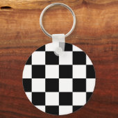 Auto Racing Checkered Checkered Checkered Flag Schlüsselanhänger (Vorderseite)