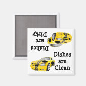 Auto Racing Clean Dirty Geschirrspüler Magnet (Vorderseite/Rückseite)