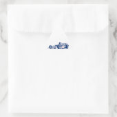 Auto Racing Cool Design Dreieckiger Aufkleber (Tasche)