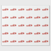 Auto Racing Cool Illustration Geschenkpapier (Flach)
