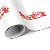 Auto Racing Cool Illustration Geschenkpapier (Rolleneckpunkt)