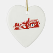 Auto Racing Cool Illustration Keramikornament (Rechts)