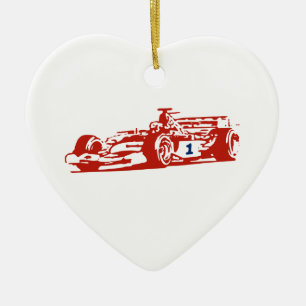 Auto Racing Cool Illustration Keramikornament
