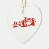 Auto Racing Cool Illustration Keramikornament (Links)