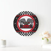 Auto Racing Design Wall Clock Große Wanduhr (Zuhause)