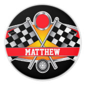 Auto Racing Drawer Knobs Keramikknauf (Vorderseite)