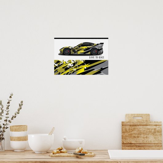 Auto Racing Poster (Küche)