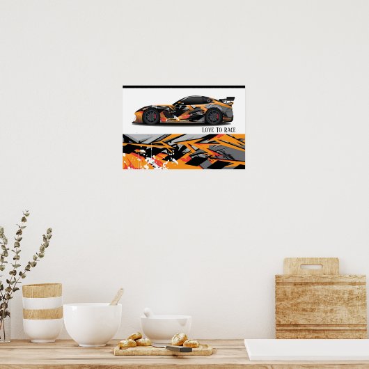 Auto Racing Poster (Küche)