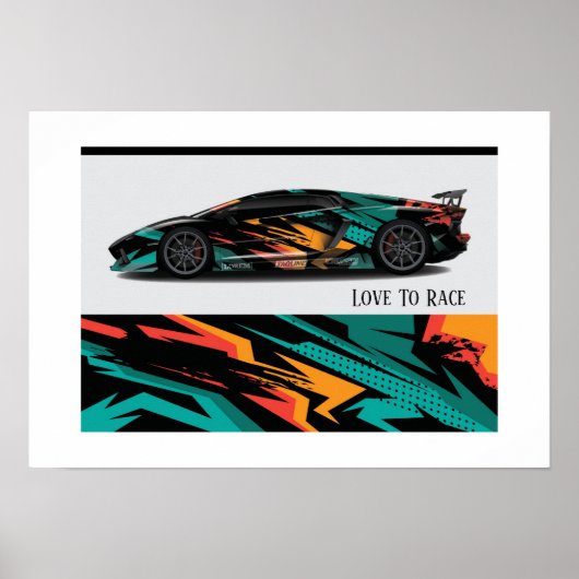 Auto Racing Poster (Vorne)