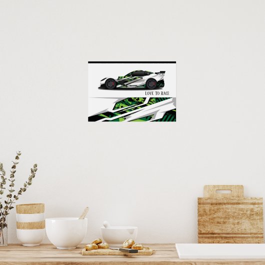 Auto Racing Poster (Küche)